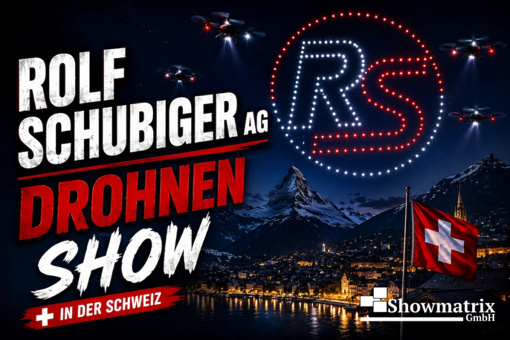 Drohnenshow Rolf Schubiger Küchen AG in Schweiz