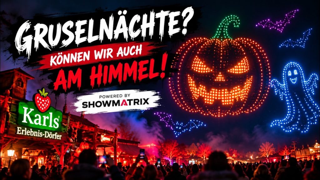 Karls Gruselnacht 2026: Zehn Drohnenshows an vier Standorten